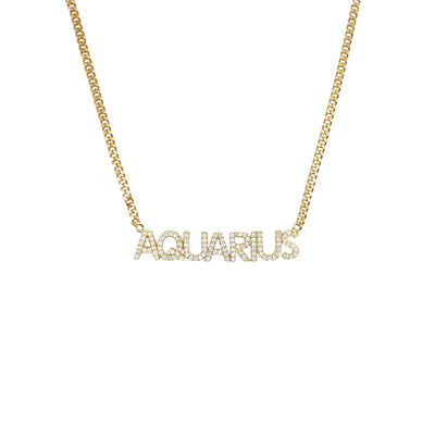 ICED ZODIAC NECKLACE