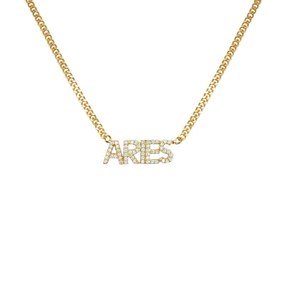 ICED ZODIAC NECKLACE