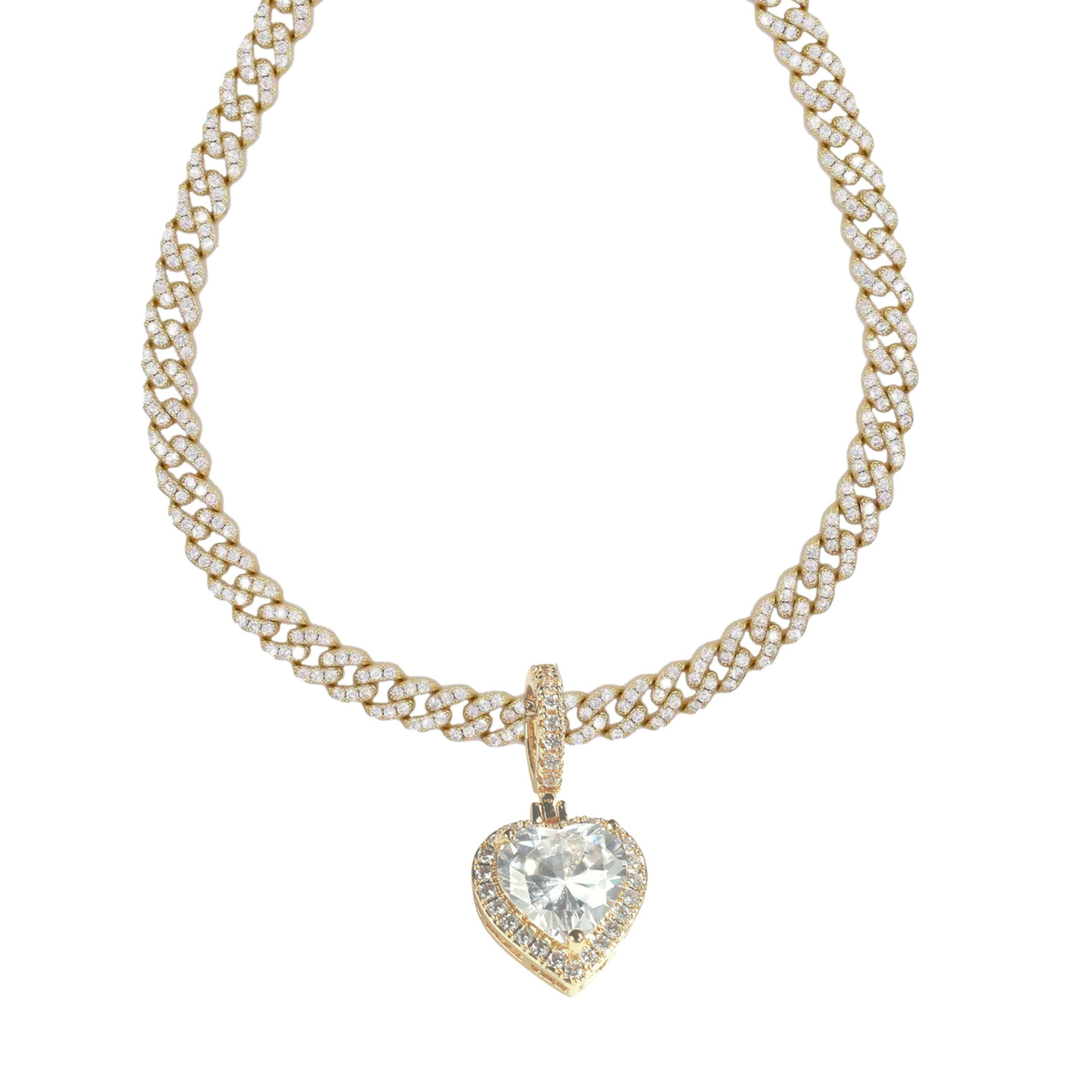 CINDERELLA HEART CHARM - GOLD