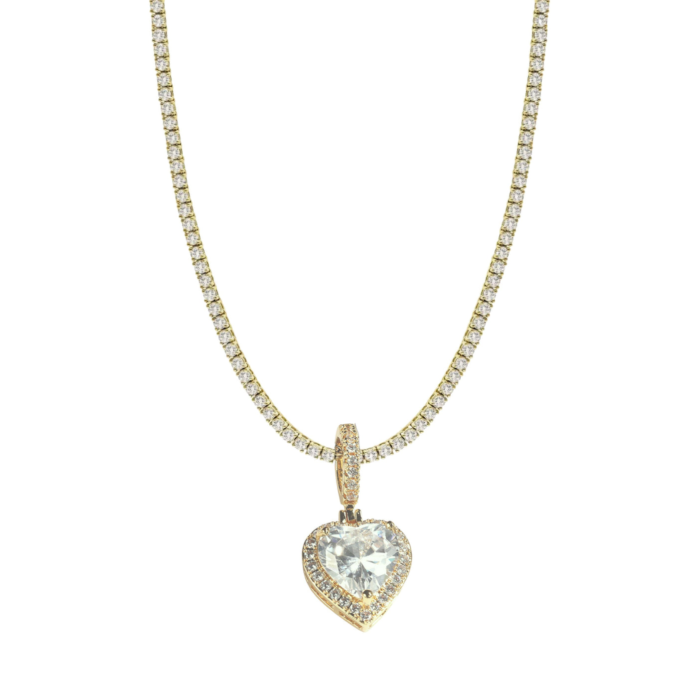 CINDERELLA HEART CHARM - GOLD