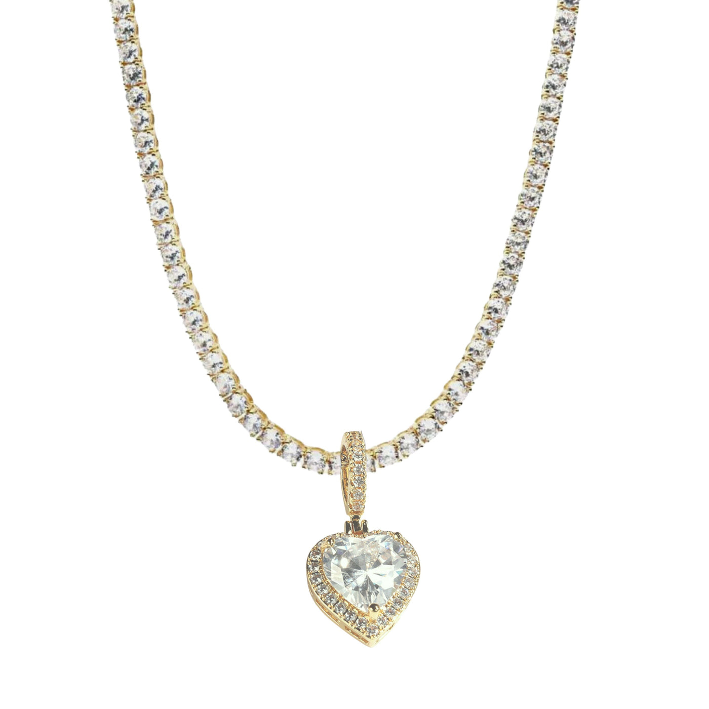 CINDERELLA HEART CHARM - GOLD