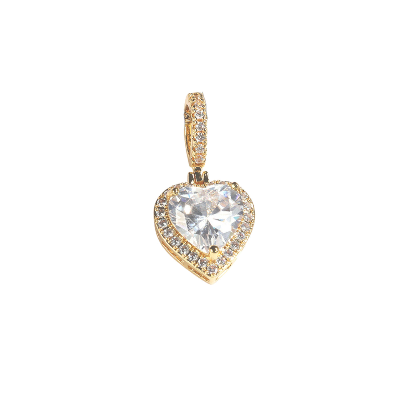 CINDERELLA HEART CHARM - GOLD