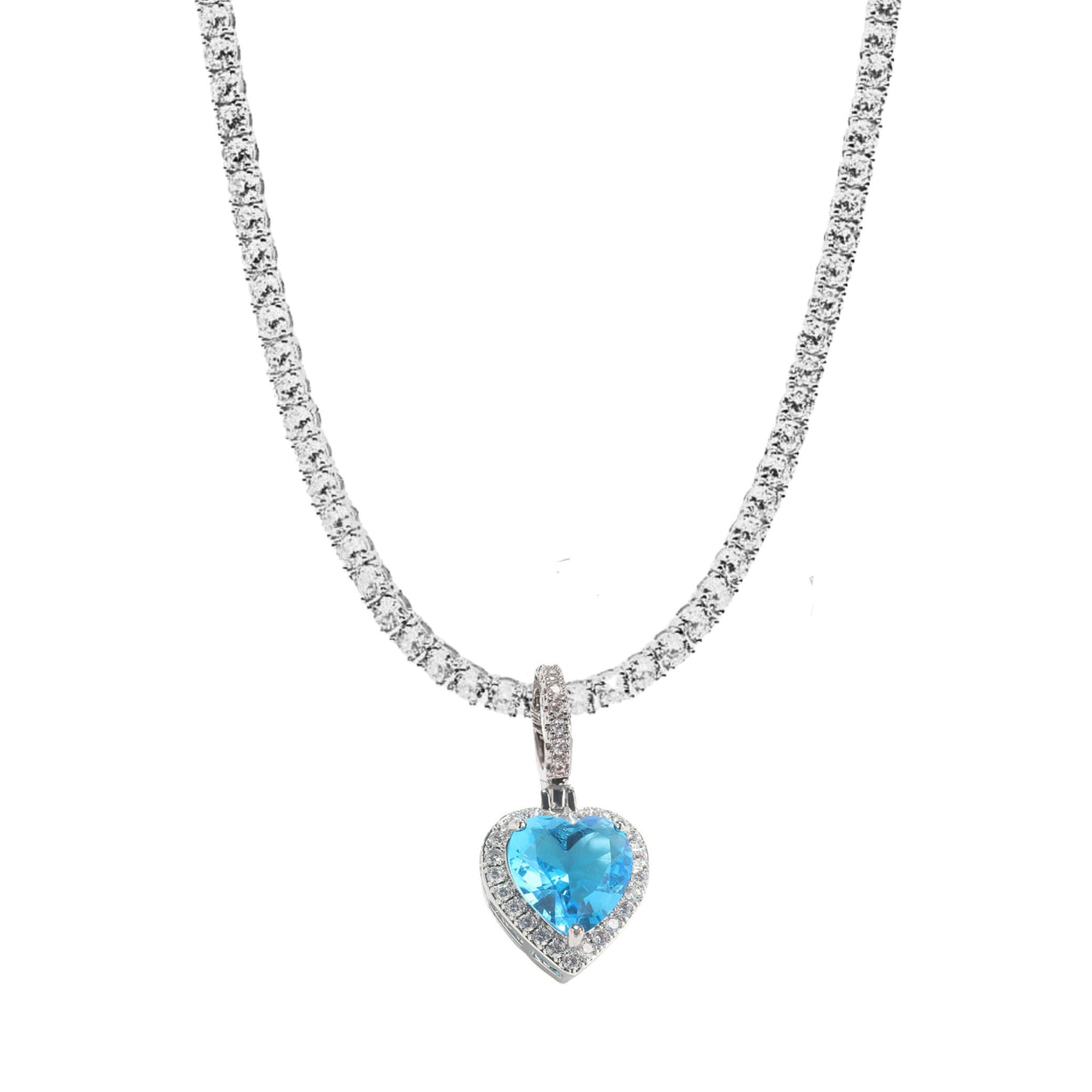 CINDERELLA HEART CHARM - ICY BLUE