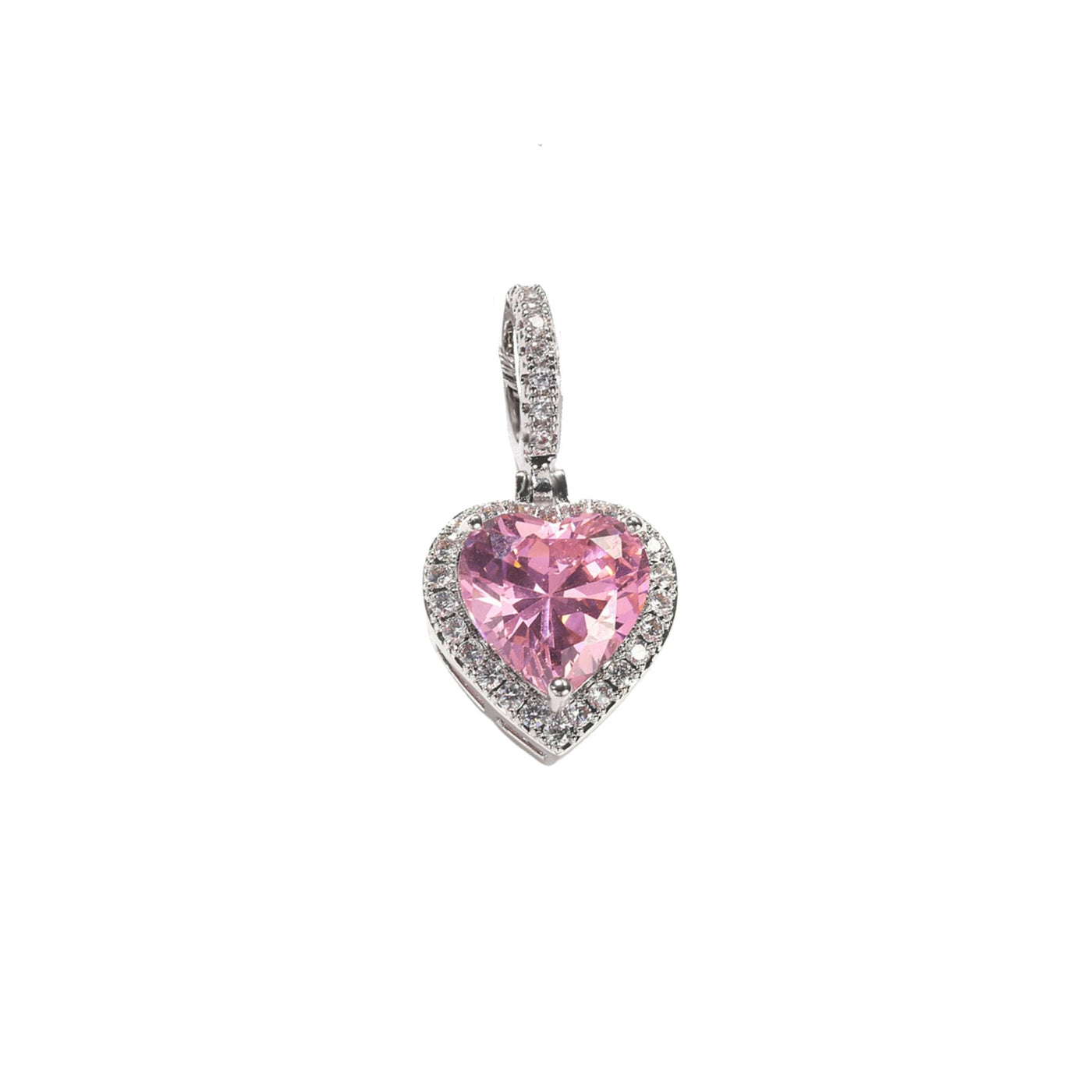 CINDERELLA HEART CHARM - BARBIE PINK