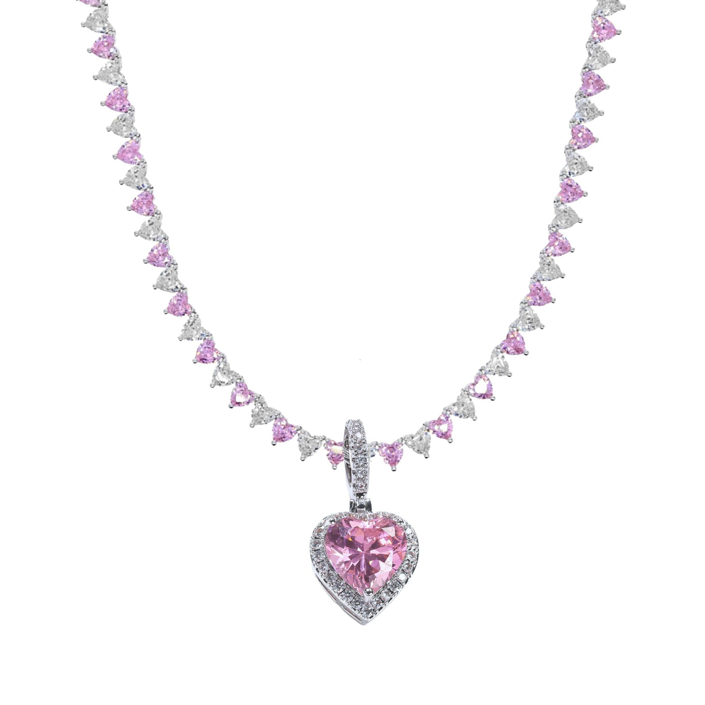 CINDERELLA HEART CHARM - BARBIE PINK