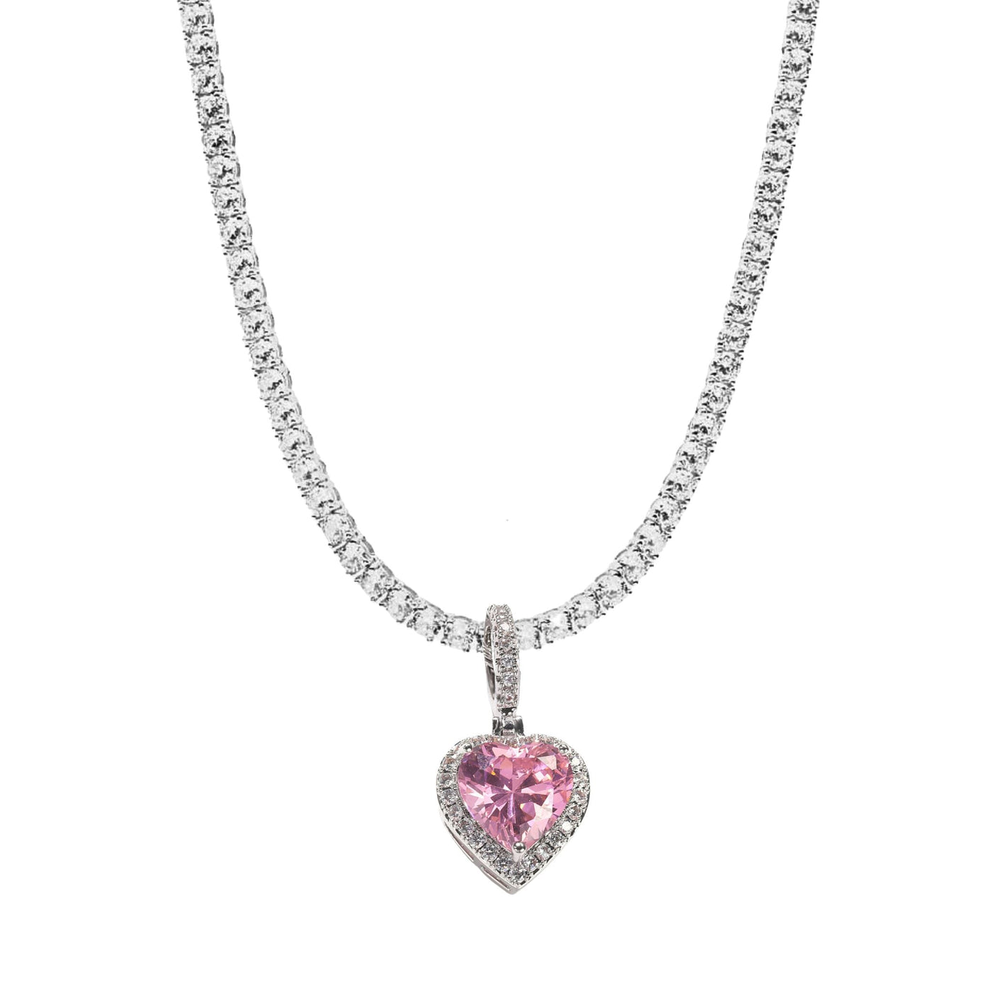 CINDERELLA HEART CHARM - BARBIE PINK