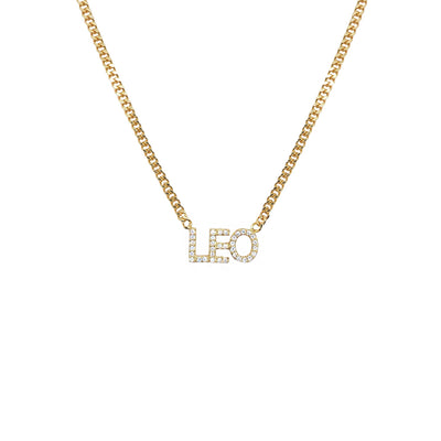 ICED ZODIAC NECKLACE