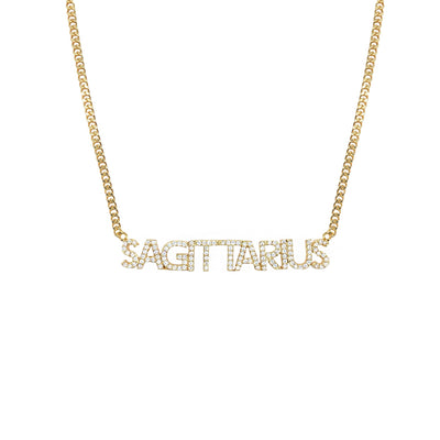 ICED ZODIAC NECKLACE