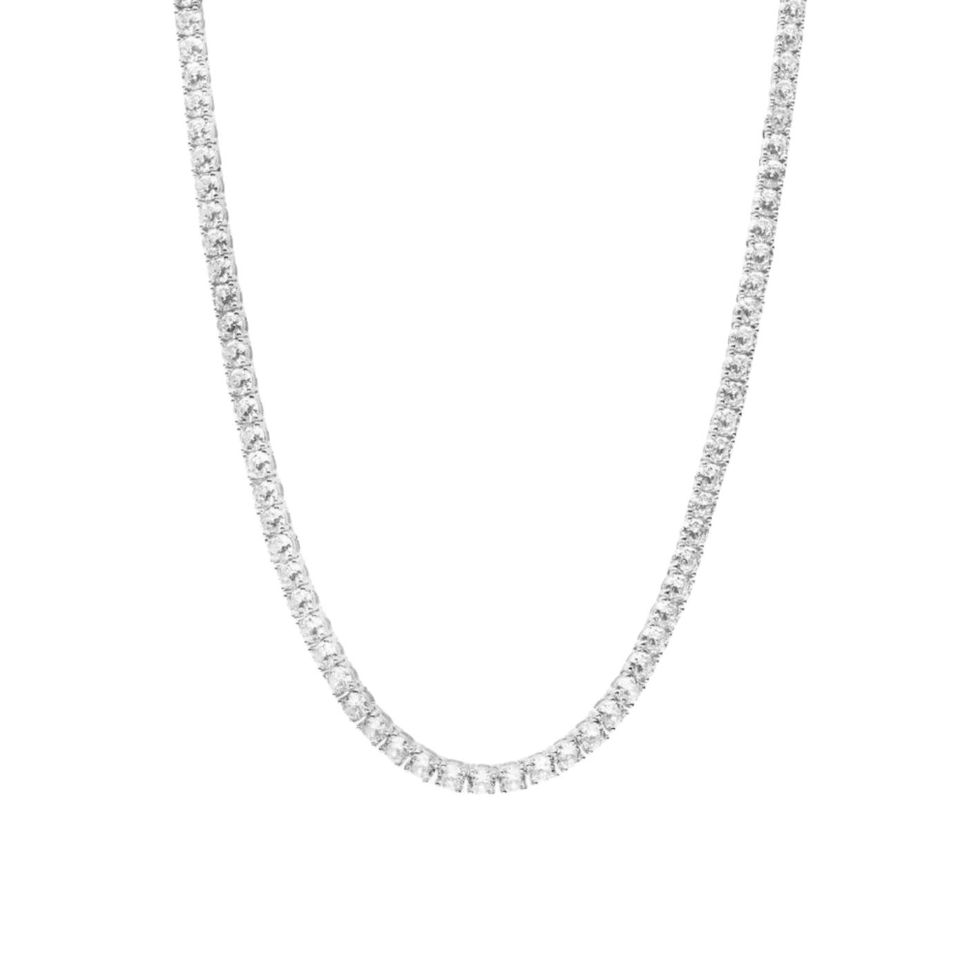 TATIANA TENNIS NECKLACE - SILVER