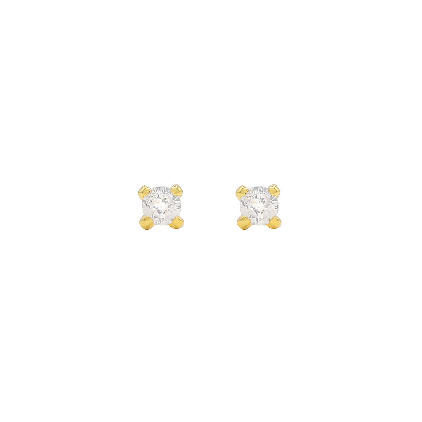 BABY CRYSTAL STUDS - GOLD